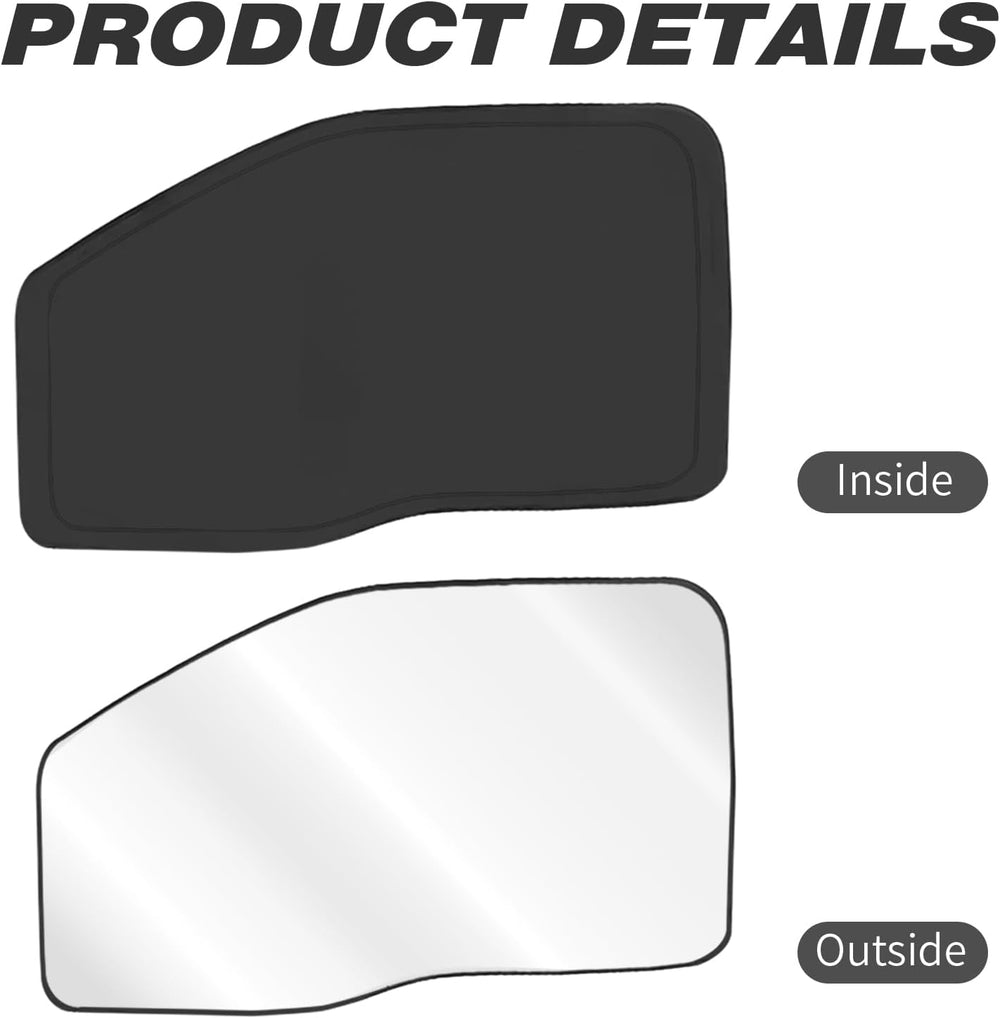 Side Window Sun Shade for 2017-2022 Fo-rd F250 F350 Super Duty, Super Crew Ca...