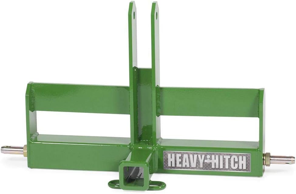 Category 1, 3 Point Hitch Receiver Drawbar with Suitcase Weight Bracket - Sta...