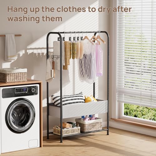 Golpart Freestanding Metal Garment Rack - Heavy Duty Coat & Clothes Hange...