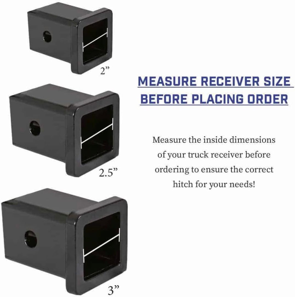 GEN-Y Hitch Tow Hitch for 2" Receiver - 17.5" Drop/Rise with 8 Adju...