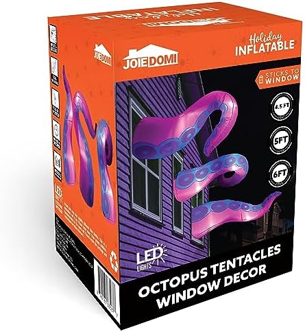 Joiedomi 3 Pcs Halloween Inflatables Octopus Tentacle Outdoor Window Decorati...