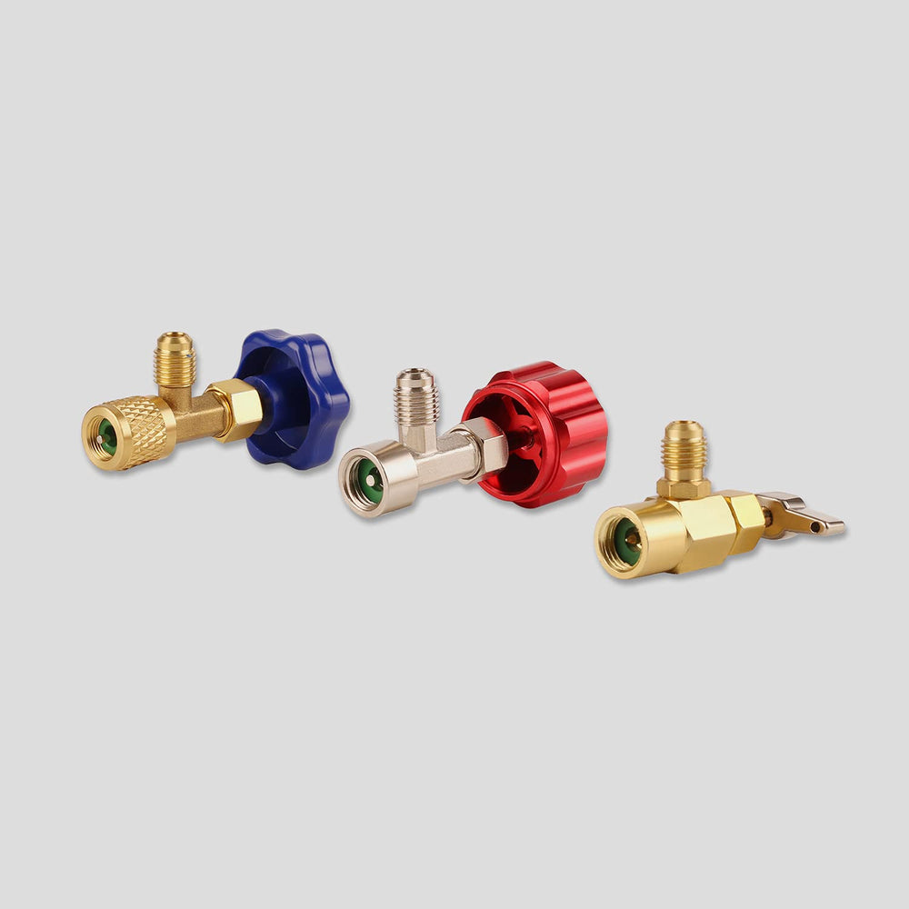 Lichamp A/C R134A Refrigerator Freon Recharge Kit with Bullet Piercing Valve,...