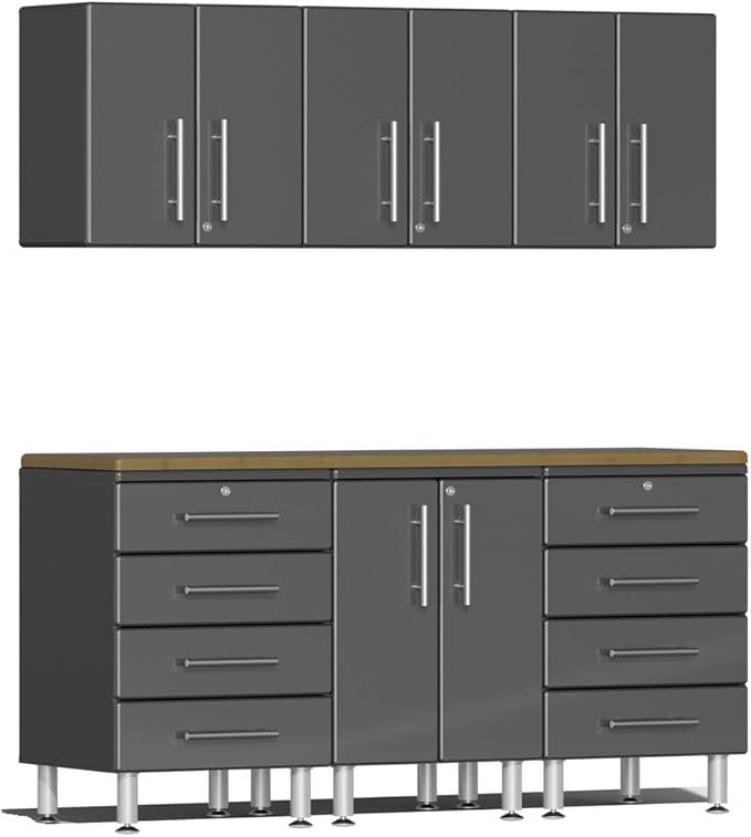 Ulti-Mate UG22072G 7-Piece Garage Cabinet Kit