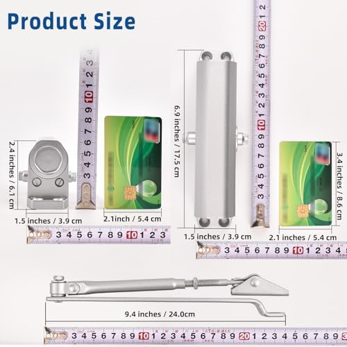 Ougourim Door Closers Commercial Heavy Duty Automatic Door Closer Residential...