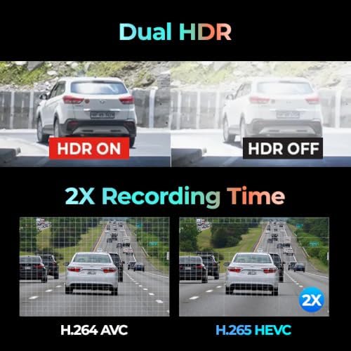 THINKWARE U3000 PRO Dash Cam 4K Front and 2K Rear, Dual STARVIS 2