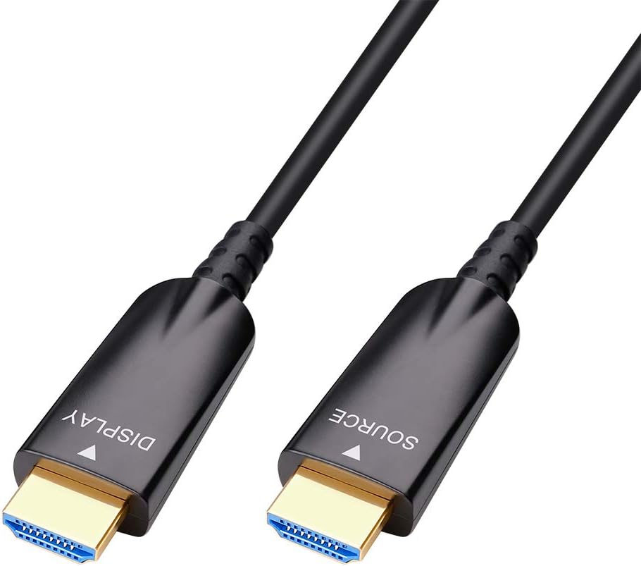 DTECH 25ft Fiber Optic HDMI Cable 4K 60Hz 1080p HD Video 3D ARC HDCP CEC High...