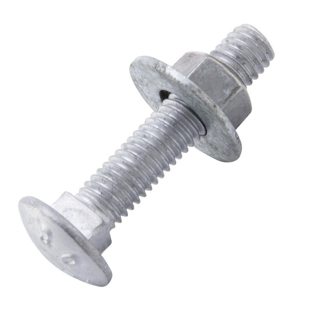 1/2" x 2" Carriage Bolts (25 PCS), Hot Dip Galvanized, Heavy Duty R...