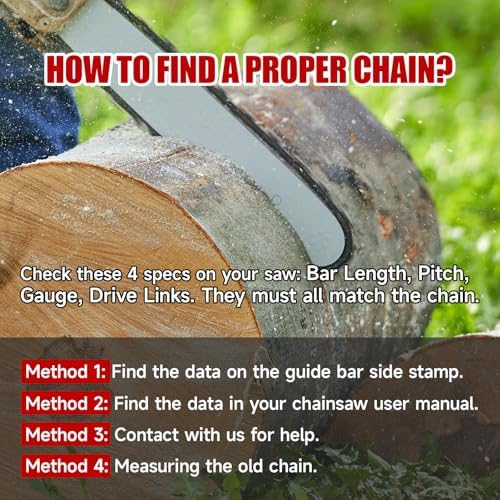 5 Pack 24 Inch Chainsaw Chain 3/8" Pitch .050" Gauge 84 Drive Links...
