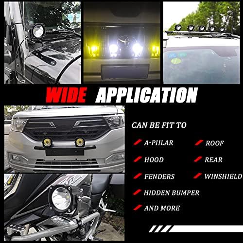 Chelhead Led Driving Lights, 2.7 inch Square 6500K Spot Beam Fog Lights 25W W...