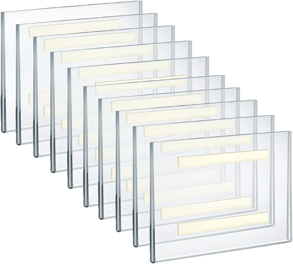 Azar Displays 122030 8.5-Inch W by 5.5-Inch H Wall Mount Acrylic Frame Pack o...