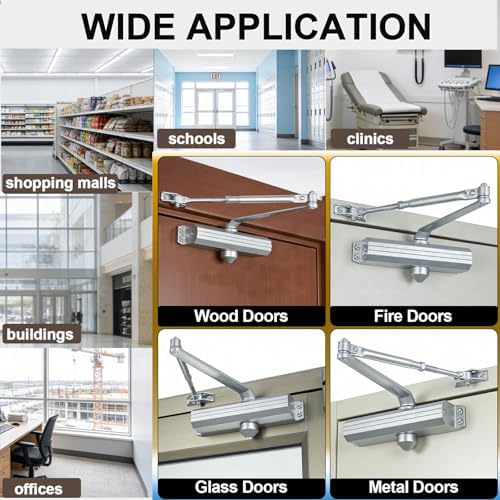 Grade 1 Commercial Door Closer, Heavy Duty Auto Hydraulic Closer