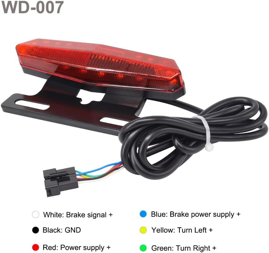 36V 48V Ebike Light Kit, Electric Bike Headlight with Horn, Ebike Tail Light ...
