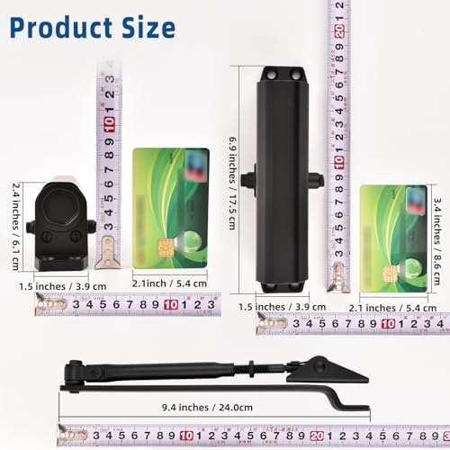 Ougourim Door Closers Commercial Heavy Duty Automatic Door Closer Residential...