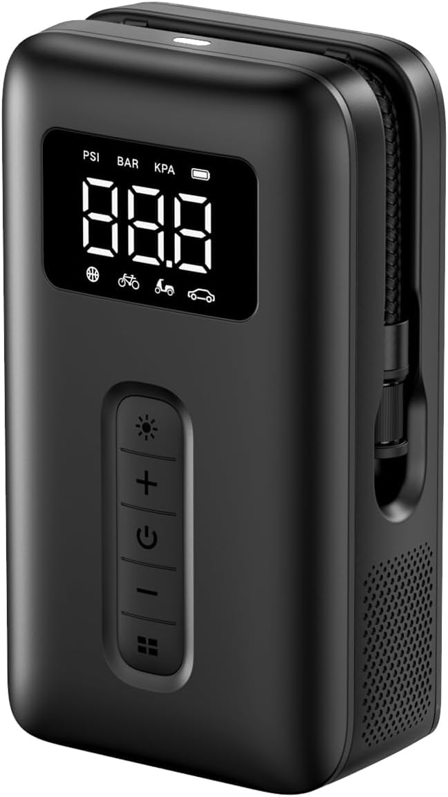 UGREEN Tire Inflator Portable Air Compressor 150PSI Air Pump with Battery LED...