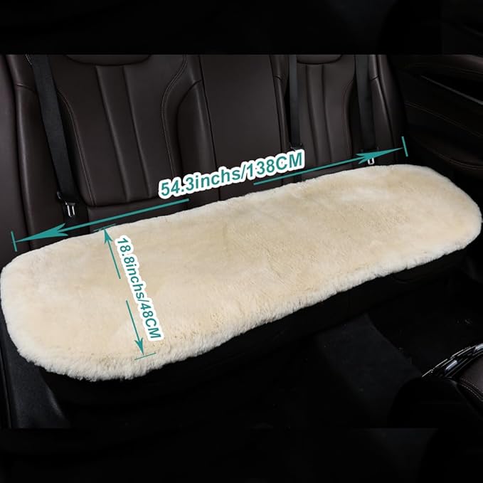 Fluffy Genuine Sheepskin Car Seat Cover