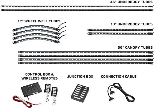LEDGlow 12pc Million Color LED Golf Cart Underglow Kit for 12V 6-Seater
