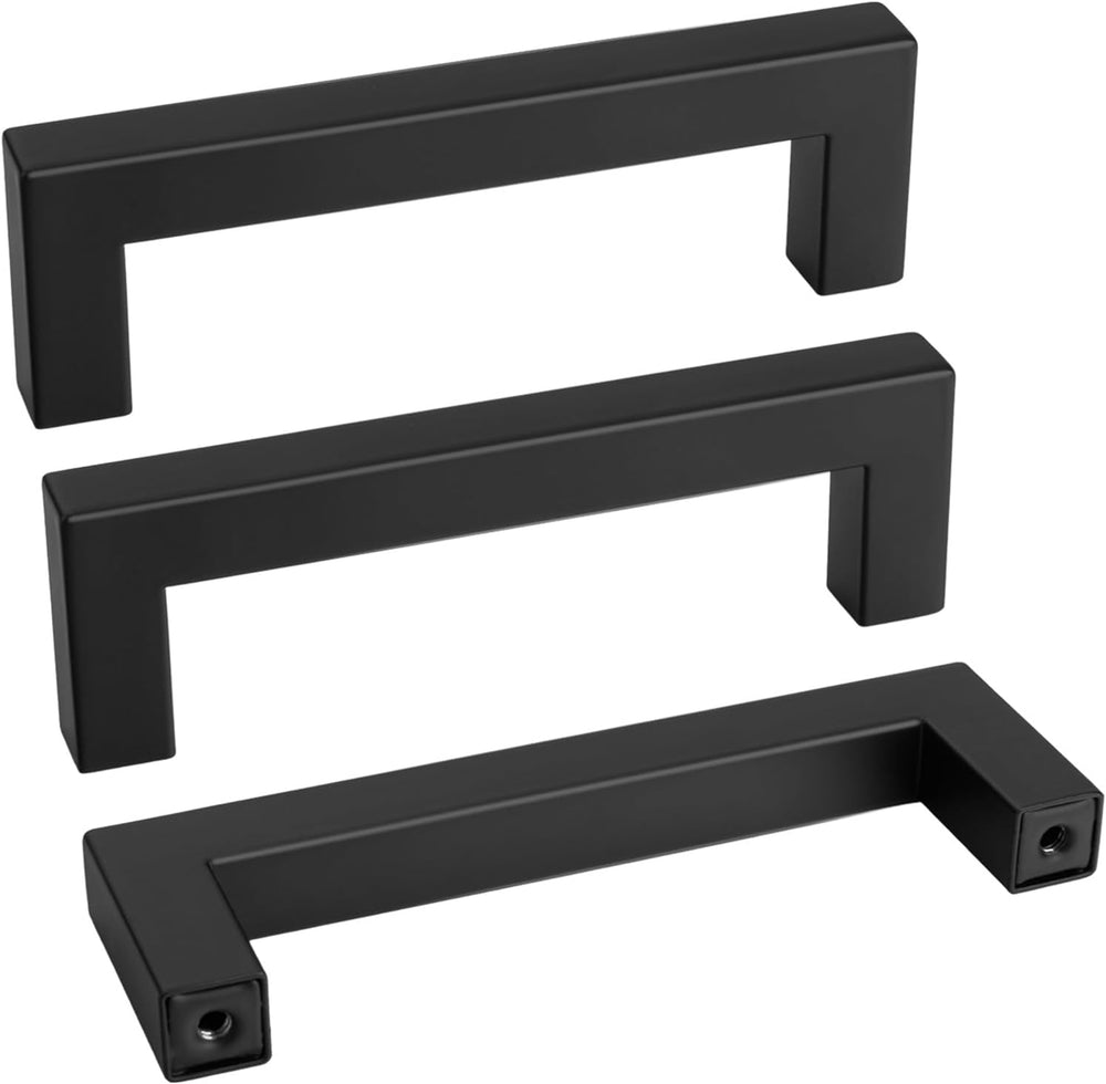 goldenwarm 30 Pack Black Drawer Pulls 3 3/4 Inch Kitchen Cabinet Handles