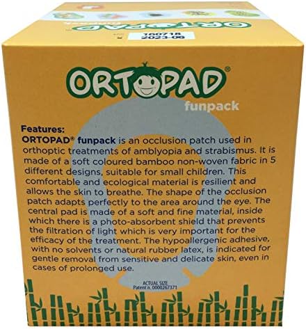 Ortopad® Adhesive Eye Patches, 50/bx, Fun Pack, Med Size 2-4 yr