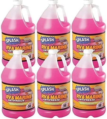 RV & Marine Splash 619526 RV/Marine Antifreeze, 6 gal, Pink (RV/Marine An...