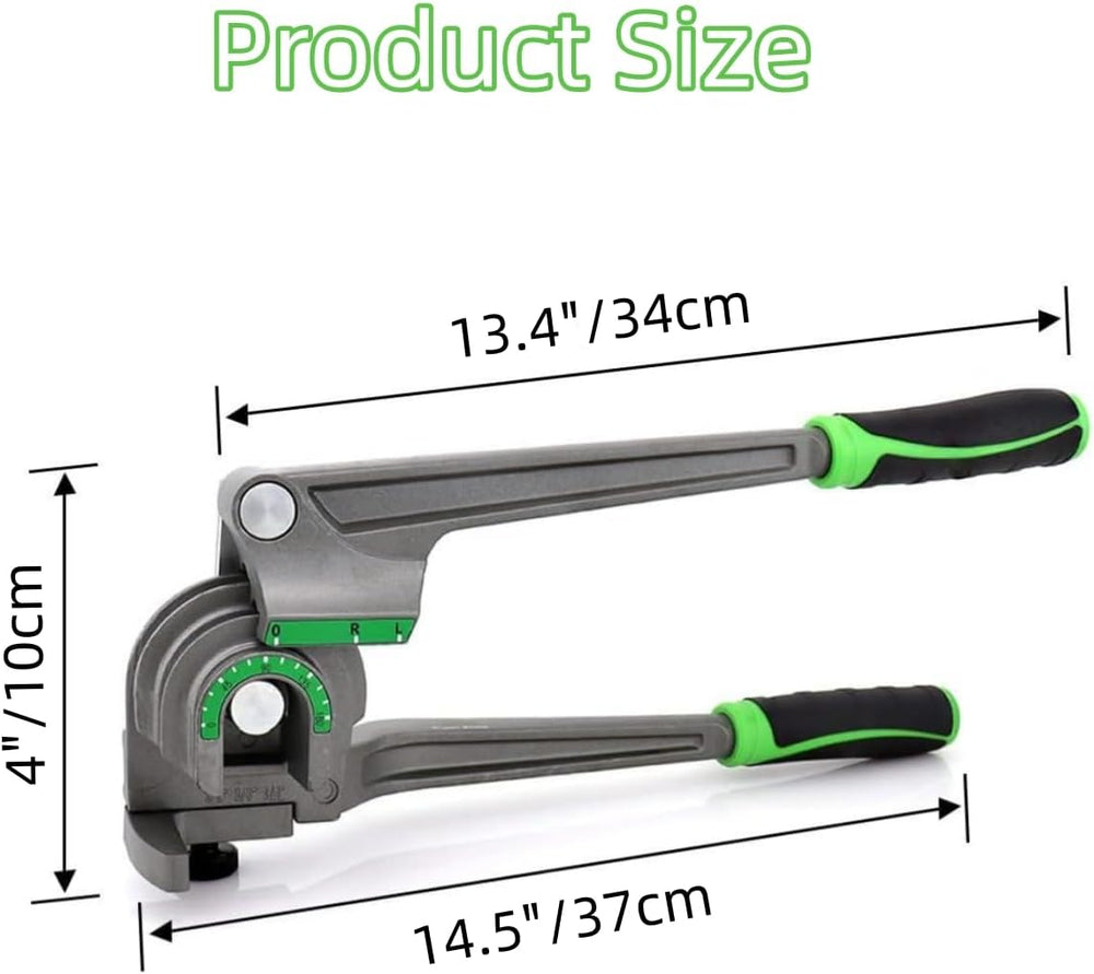 1/4", 3/8", 1/2" (6/10/12mm) O.D. Tubing Bender HVAC Tools, 3-...