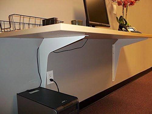 One Pair Workstation Heavy-Duty Reversible Brackets 1000lb. Load Capacity [pe...