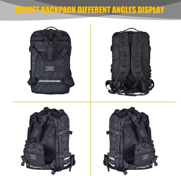 Large Capacity Motorcycle Helmet Backpack, Waterproof Motorcycle Backpack for...