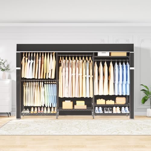 Ulif E13C Pro Heavy Duty Closet Organizer System,Freestanding Clothing Racks ...