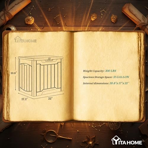 YITAHOME 31 Gallon Deck Boxes Set of 2