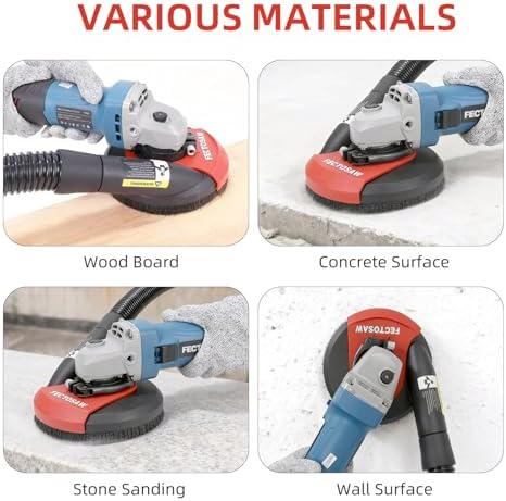 Dust Shroud for Angle Grinder with Diamond Grinding Cup Wheel, 4.5โ5 Inch &am...