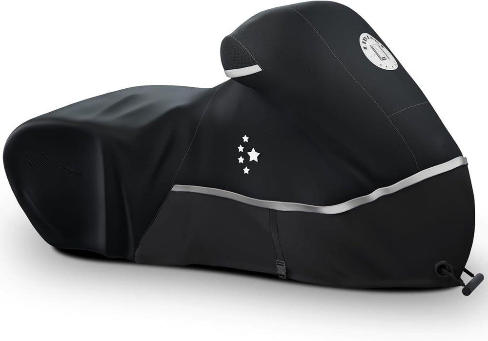 Motorcycle Cover 420D Heavy Duty All Season Universal Weather Waterproof