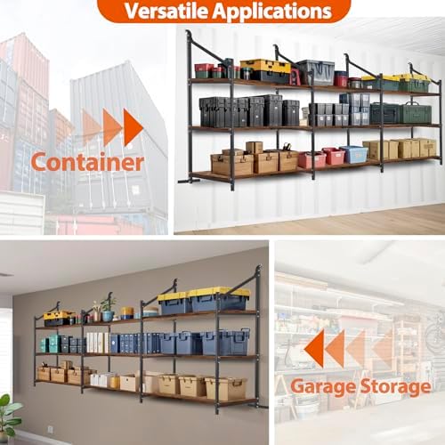 Shipping Container Shelving Storage Bracket 4Pcs Heavy Duty Cargo Shipping Co...