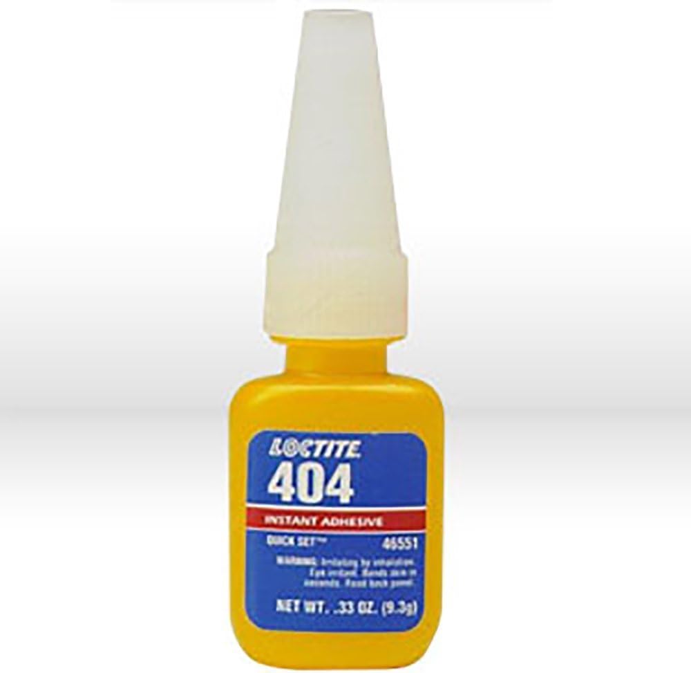 Loctite 404 General Purpose Quick Set Rubber Instant Adhesive, 3500 psi Tensi...
