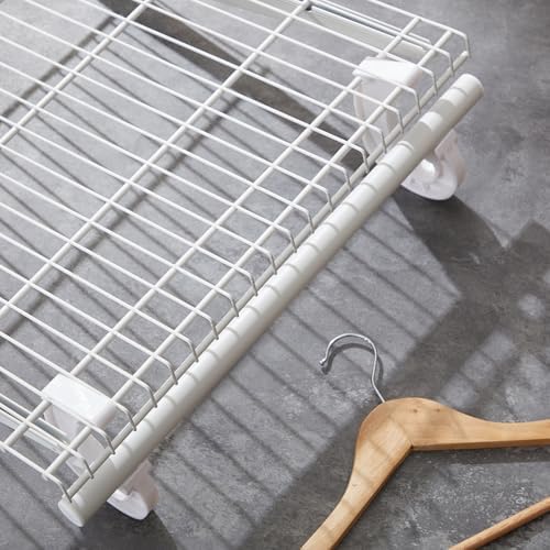 Wonderjune 20 Pcs Hanging Closet Rod Support, 3/4 Clothes Rod Bracket, Shelvi...