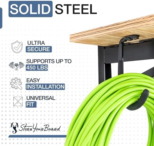 StoreYourBoard 24 Inch Heavy Duty Shelf Brackets, Set of 3 for 2' x 8'...