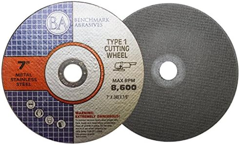 Benchmark Abrasives 7 Inch Aluminum Oxide Thin Type 1 Grinder Cut Off Wheels ...