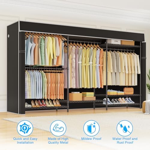 Ulif E13C Pro Heavy Duty Closet Organizer System,Freestanding Clothing Racks ...