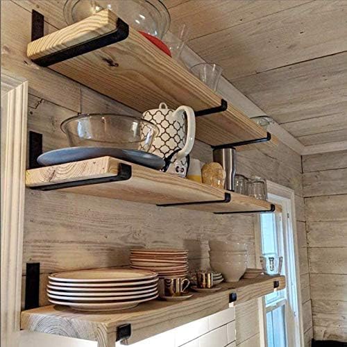 WEKIS Shelf Bracket, Heavy Duty Floating Shelf Brackets 10-Inch Long, 10-Pack...