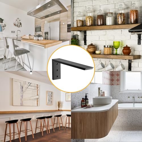 Countertop Support Bracket 14 inch 4 Pack (3/8" Thick),Premium Heavy Dut...