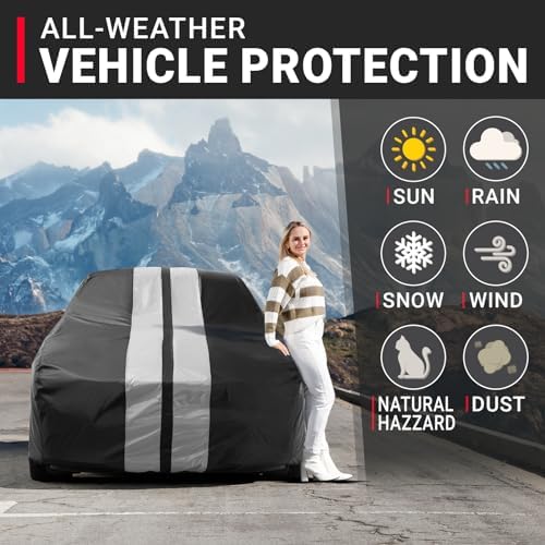 iCarCover Car Cover Waterproof All Weather for 1973-1977 Chevy El Camino