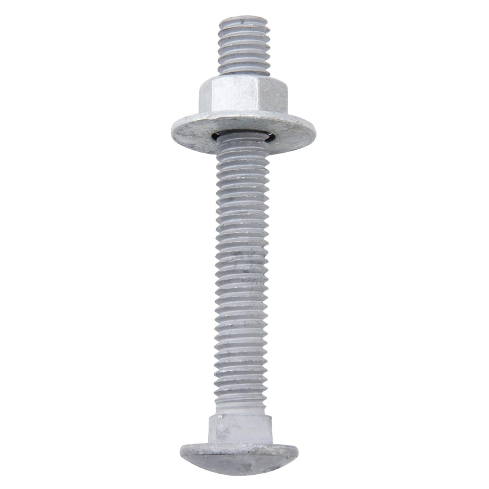 3/8" x 3-1/2" Carriage Bolts (50 PCS), Hot Dip Galvanized, Heavy Du...