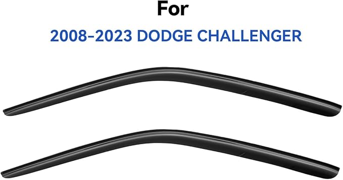 Window Visors Rain Guards for 2008-2023 Dodge Challenger, Out-Channel Window
