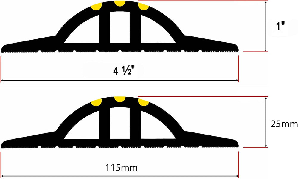 1” High Garage Door Threshold Seal Kit 20'3" Length | Flexible PVC |...