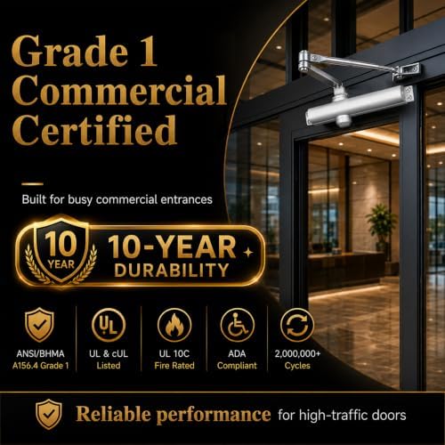 Medium Heavy Duty Grade 1 Commercial Door Closer NEWBNAG7016BC