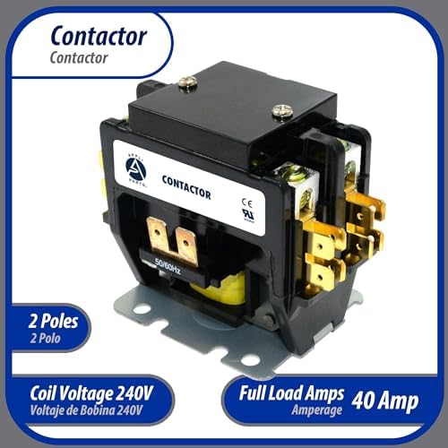 Appli Parts APAC-240240 Heavy Duty Contactor 2 Poles 40A 240V Coil Replacemen...