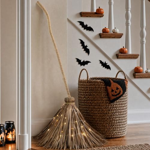 Halloween Decorations โ 4.5FT Light Up Witch Broom