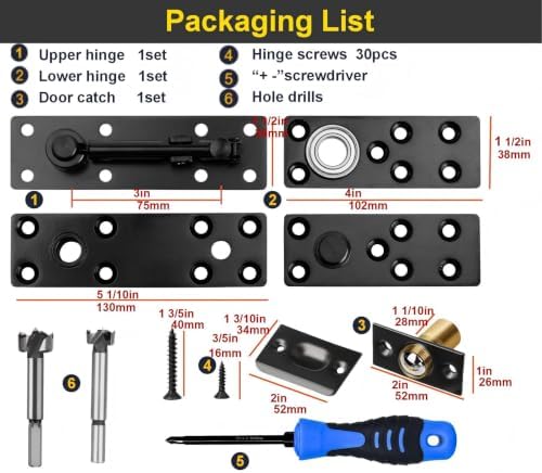Hidden Door Pivot Hinge,600LBS Load-Bearing,Thickened Solid Steel