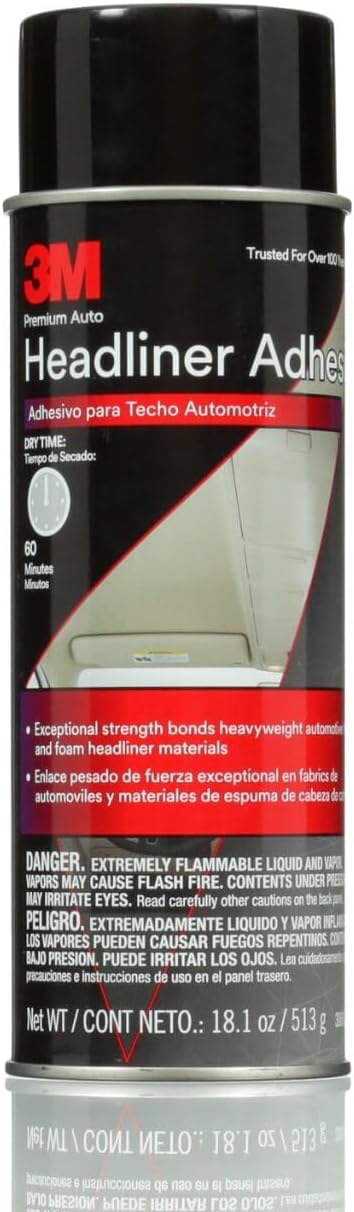 3M Headliner & Fabric Adhesive Spray (18.1 oz Aerosol, 4-Pack) โ High Str...