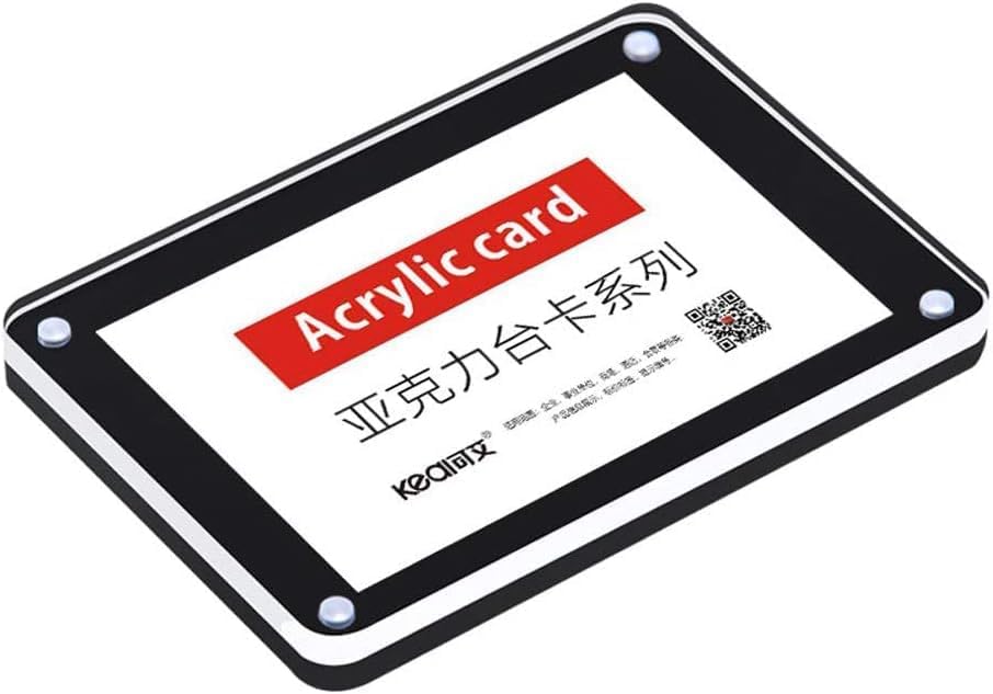 5 Pack Acrylic Label Holder (Black 150*100mm/5.9*3.94 inches)