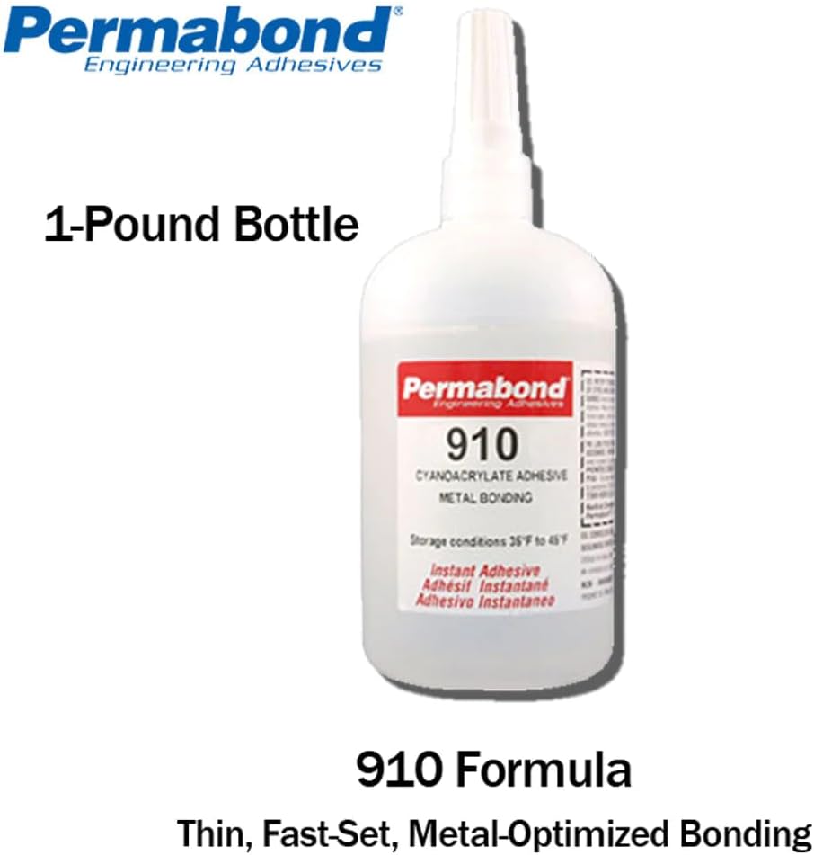 Permabond 910 (1oz Bottle) Instant Adhesive-Fast-Set Low Viscosity Thin Metal...
