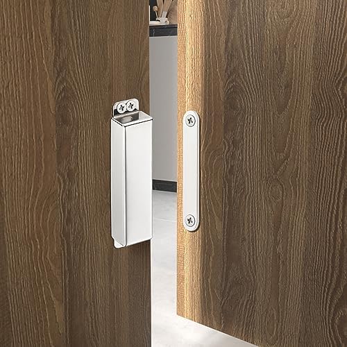 HBL 8 Pack | Heavy-Duty Magnetic Door Catch - Large 90 Lbs Pull Force, Stainl...